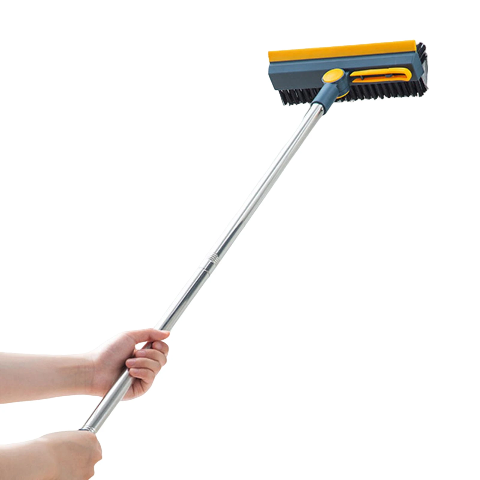 

V-образная щетка для пола с длинной ручкой, легкая установка, Экономная щетка для домашней уборки