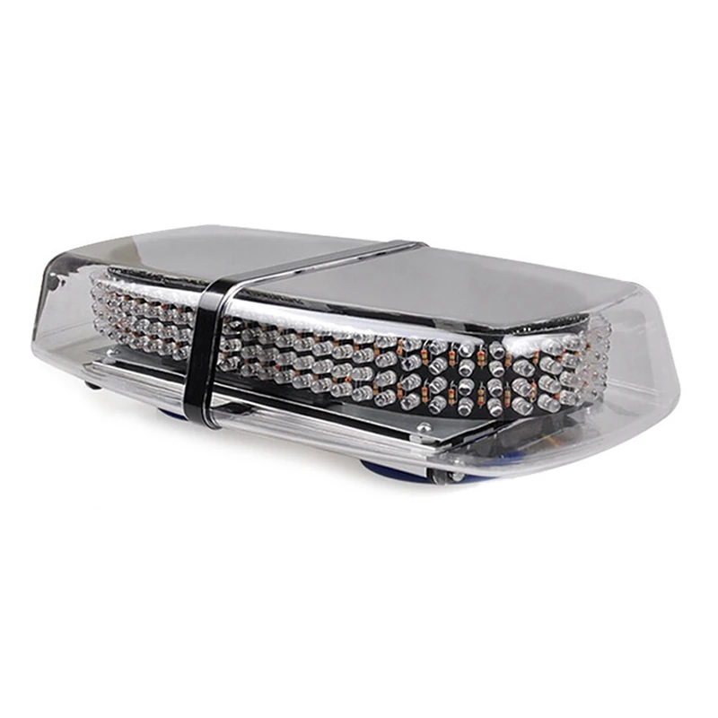 

240 LED Red & Blue Roof Top LED Emergency Strobe Lights for Cars Trucks Snow Plow Vehicles Caution Lights Magnetic Base