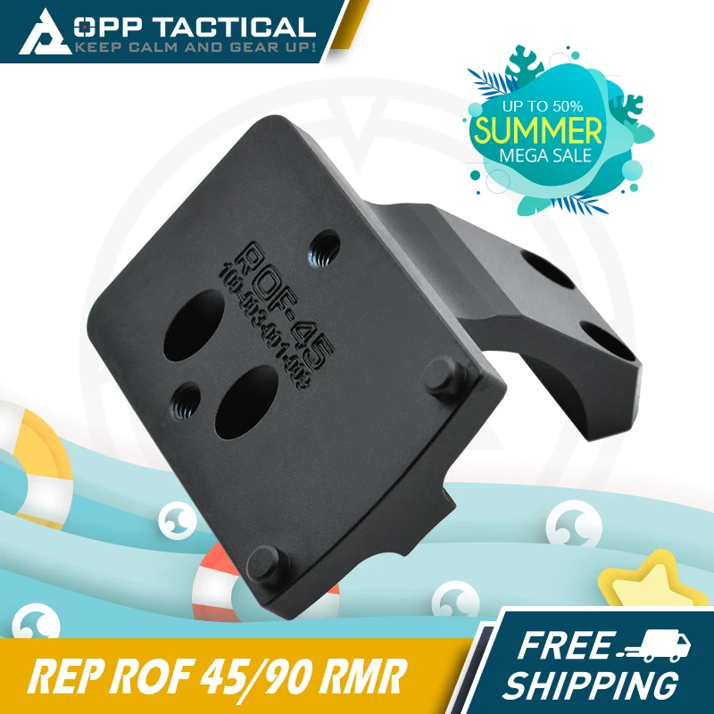 

Tactical Rep Style ROF-45/90 RMR Riser Mount for GE Super Percision Riflescope Mount with Full Printing or Engraved Markings