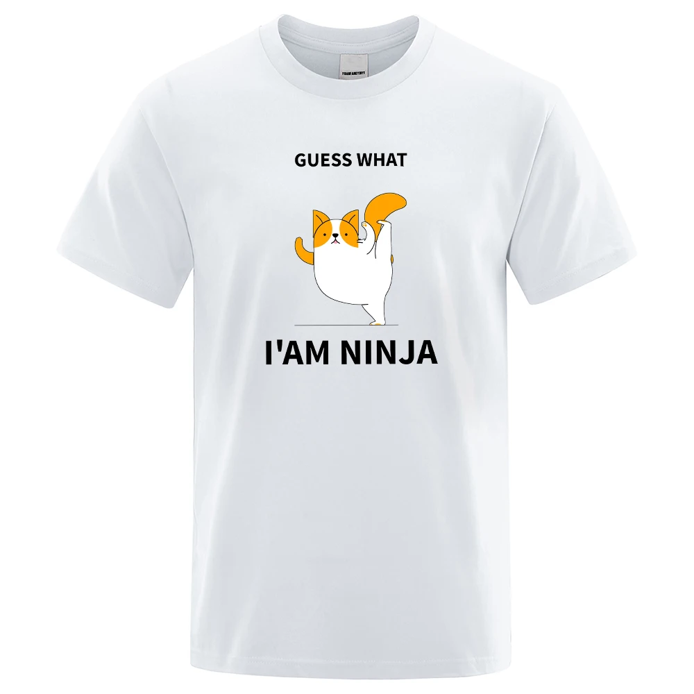 

Guess What I'M Minja Brand Print T Shirt Male Fashion O-Neck T Shirts Hip Hop Quality Shirt Casual 100% Cotton Mens T-Shirt