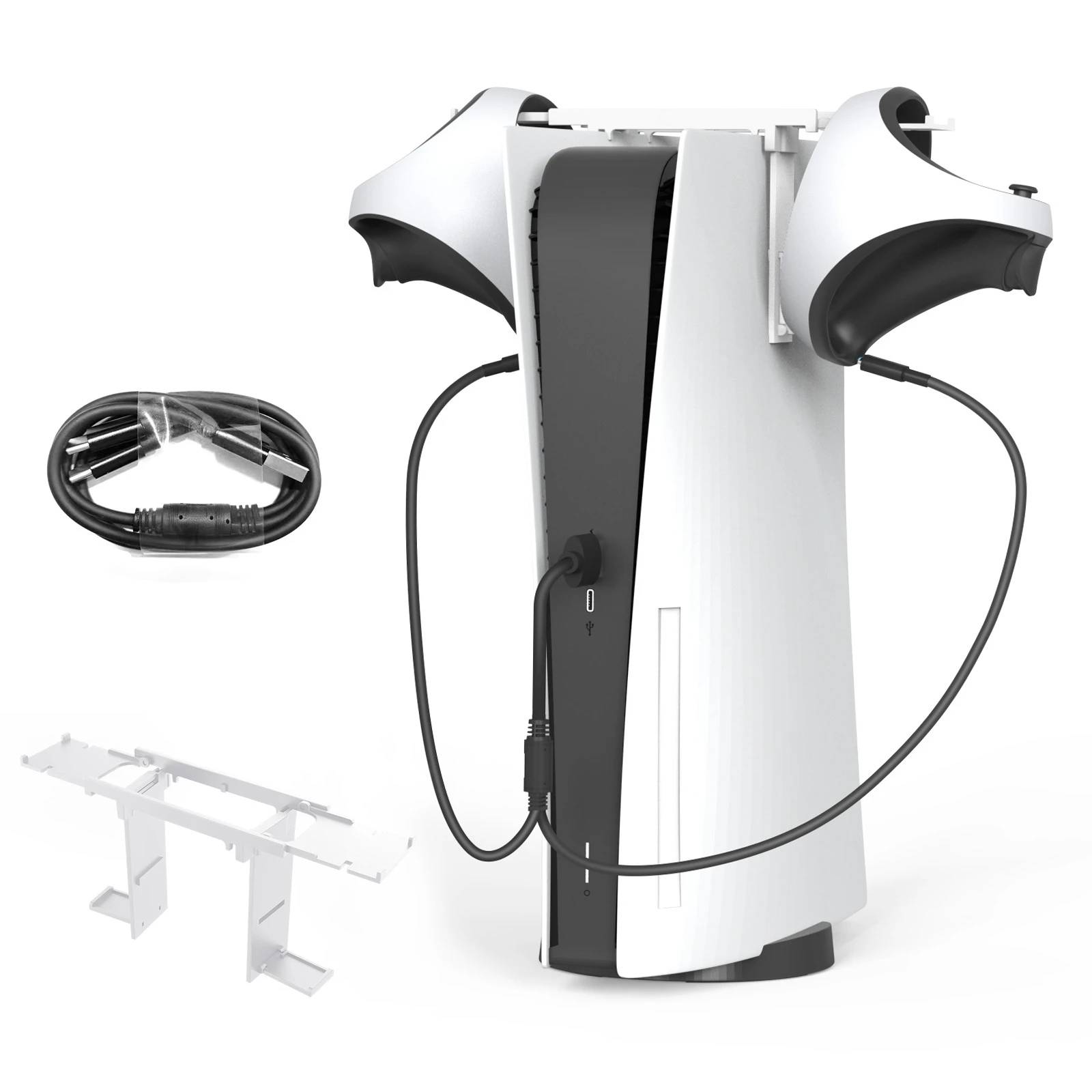 

For PSVR2 Game Handle Storage Bracket+Two-In-One Charging Cable Set Wireless Handle/Headset Bracket