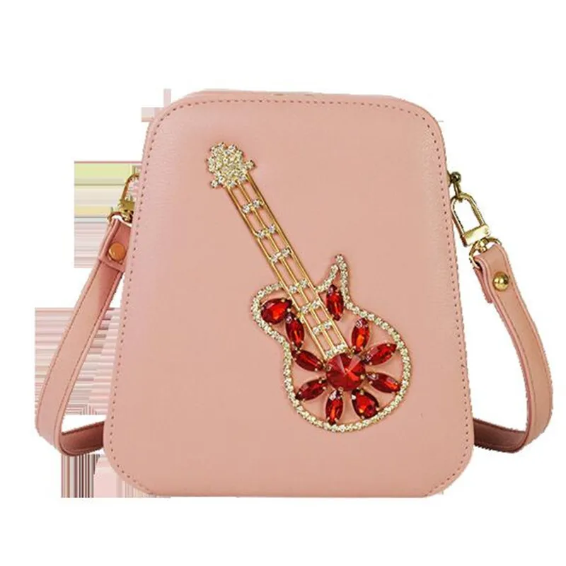 Personality design New PU small square bag casual diagonal fashion cute diamond-studded evening fresh women's mini |