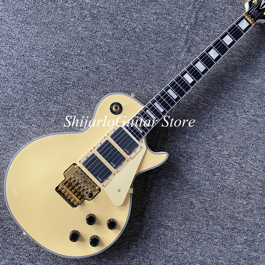 

Индивидуальная электрическая гитара, кремовая отделка, фингерборд из розового дерева, система gold vibrato, 3 пикапа, бесплатная доставка