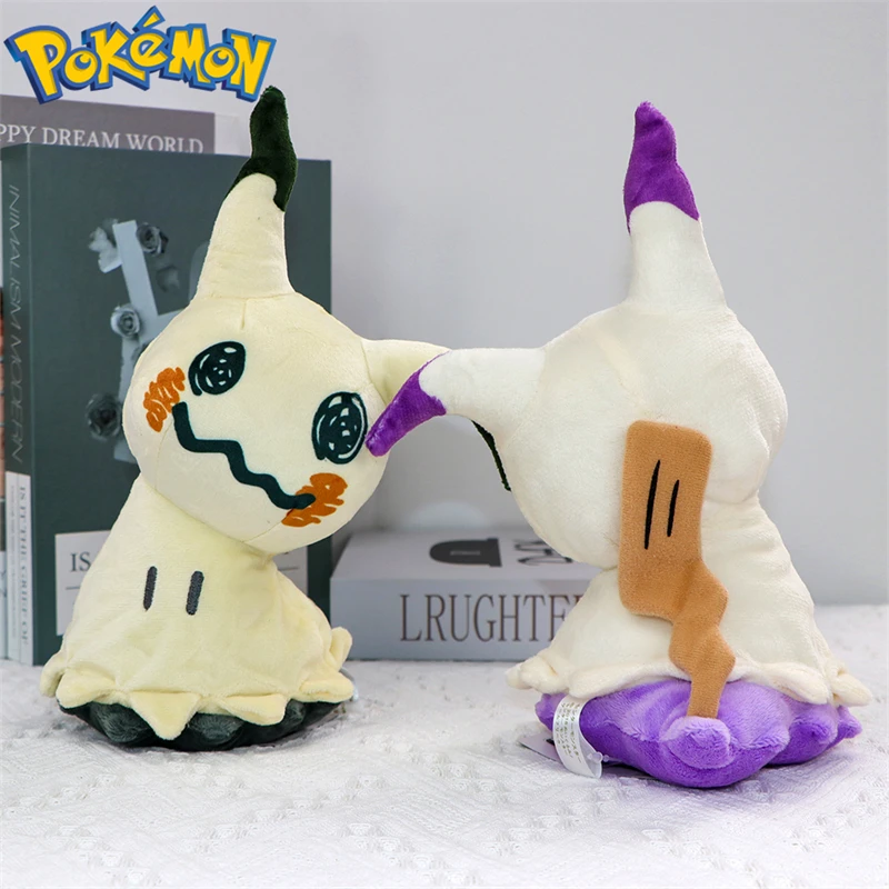 Фото Плюшевые игрушки Pokemon Mimikyu Cubone, милые аниме, блестящие Shinx Caterpie Butterfree Riolu, мягкие игрушки, куклы Peluche, подарки на день рождения №5