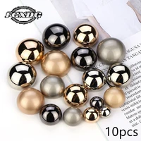 mushroom type golden buttons for shirt metal shank sewing buttons for clothes diy sewing accessories 20mm snap buttons for coat