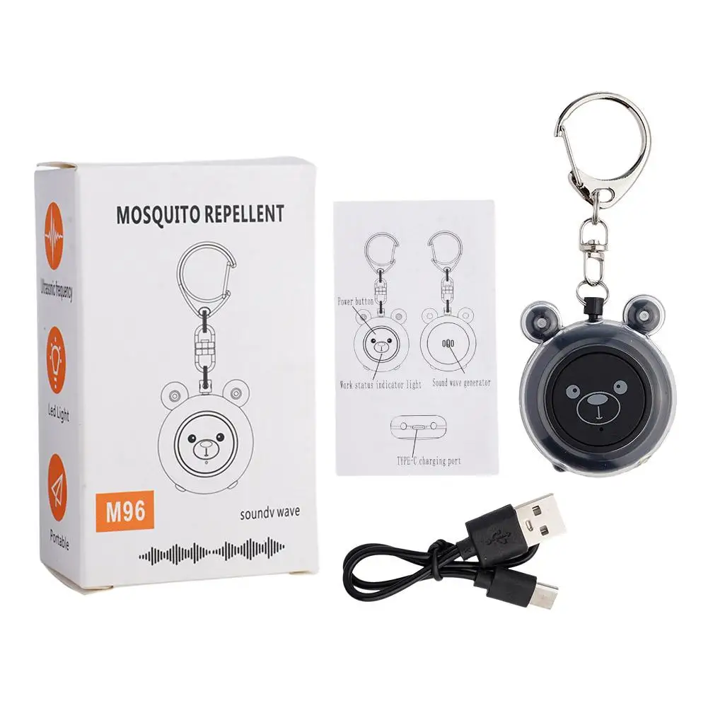 Портативный ультразвуковой репеллент от насекомых и комаров USB электронный
