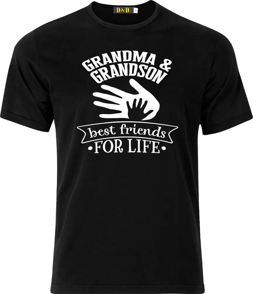 

Grandma & Grandson Best Friends For Life Funny Xmas Humour Cotton T Shirt