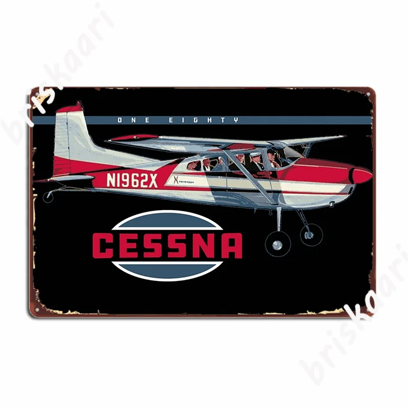 

Винтажный металлический знак с самолетом Cessna 180, кинотеатр, кухня, Настенный декор, домашние забавные оловянные плакаты