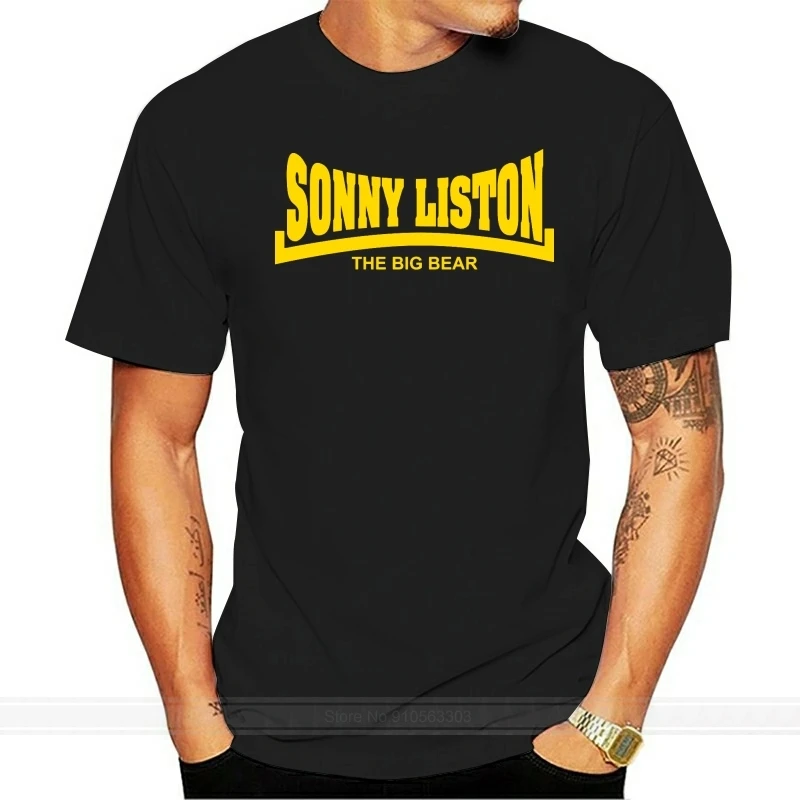 

Sonny Liston The Big Bear - T-Shirt Boxing Icon Champ - All Sizes Colours male brand teeshirt men summer cotton t shirt