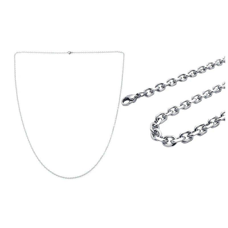 

Jewelry Woman Chain, Stainless Steel "O" Necklace, Silver - 2 Mm Wide - 70 Cm Long & Jewelry Necklace, Stainless Steel Necklace,