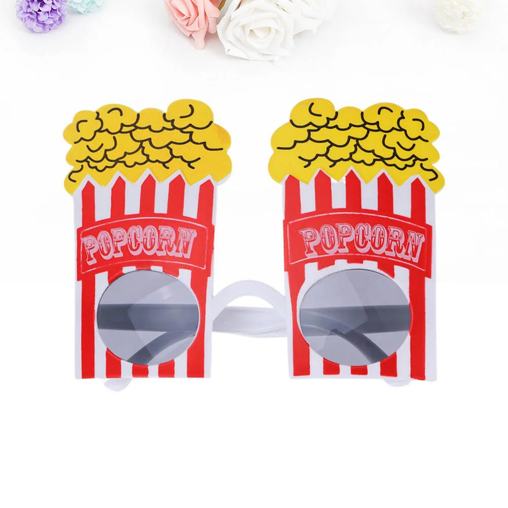 

Eyewear Party Novelty Glasses Costume Sunglasses Popcorn Christmas Funny Decorative Carnival Eyeglasses Holiday Shape Festival