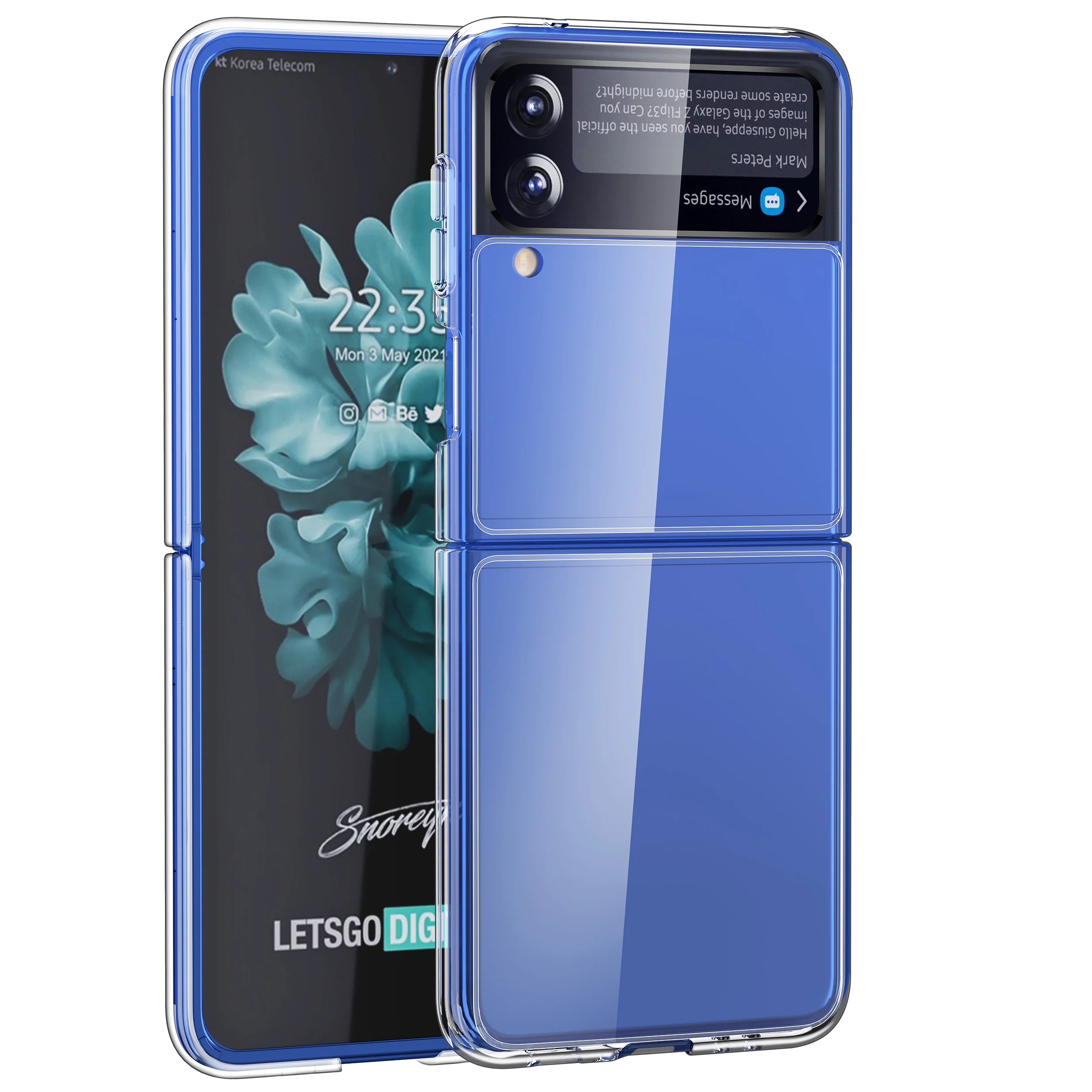 

Hard PC Clear Phone Case for Samsung Galaxy Z Flip 3 5G Transparent Shockproof Protective Cover Cases for Samsung Galaxy Z Flip3