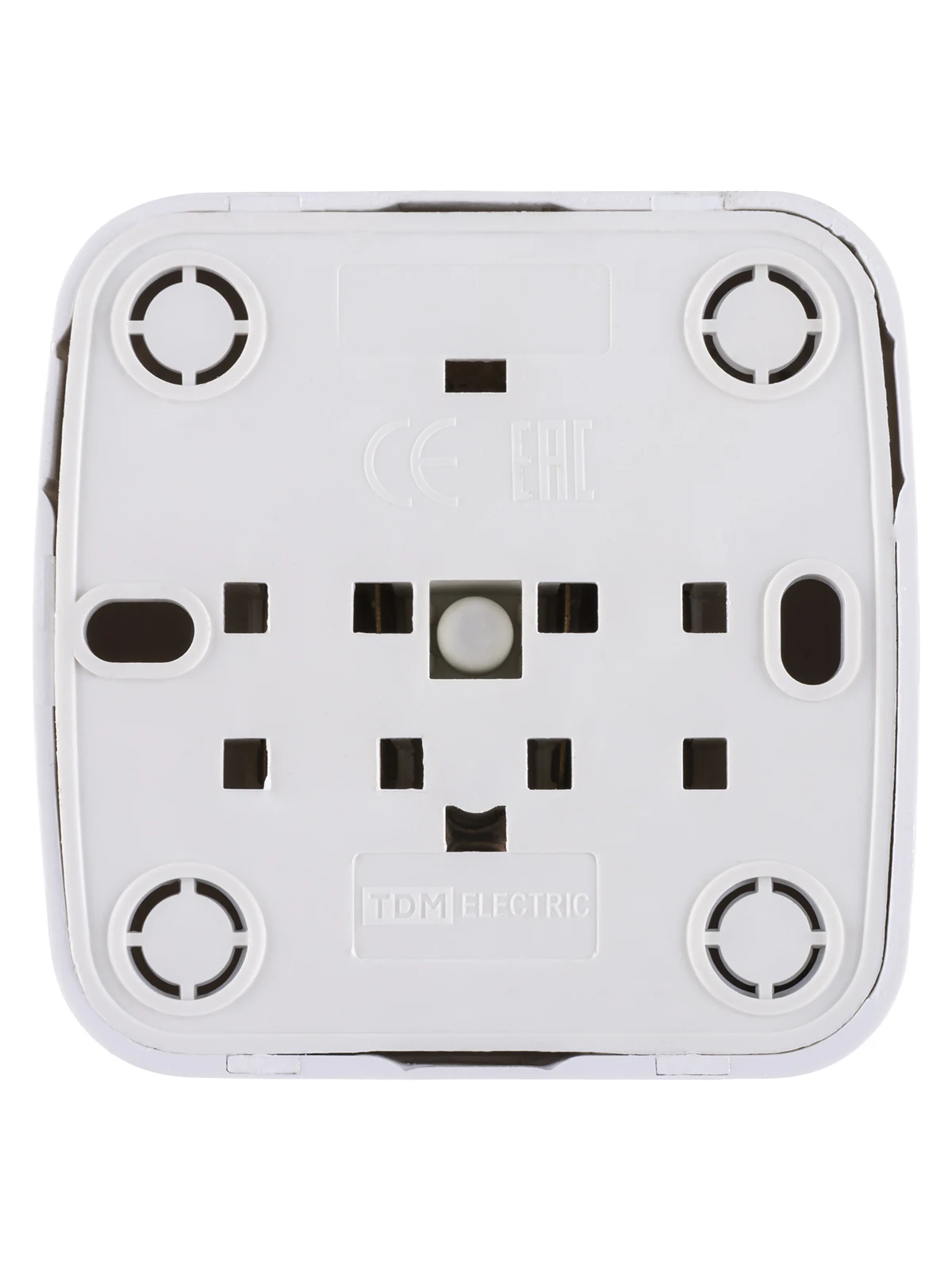 Розетка 2П+З открытой установки IP20 16А белая &quotДача&quot Народная |