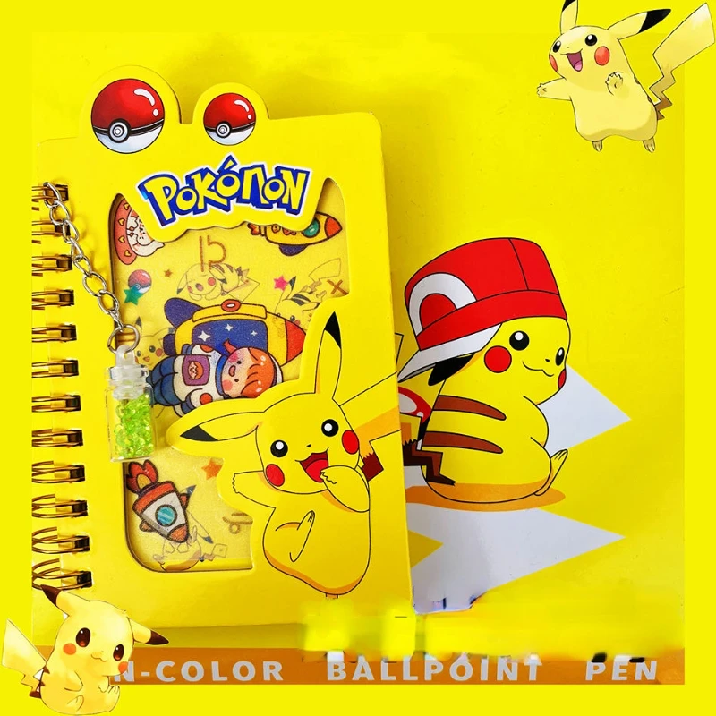 

Pokemon Pikachu Cute Student Small Notebook Portable School Supplies Coil Notepad Hand Account Cute Diary Birthday Gift