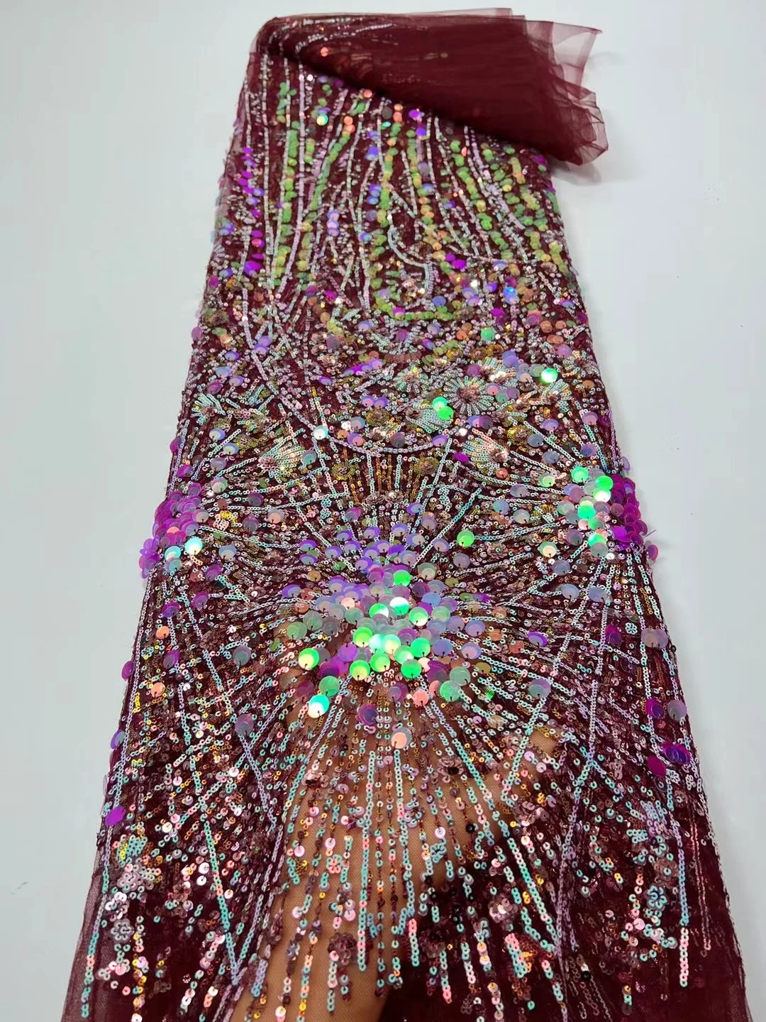 

Новое поступление, африканская Тюлевая кружевная ткань 2023, Высококачественная нигерийская Роскошная фототкань для свадебных вечерних свадебных платьев