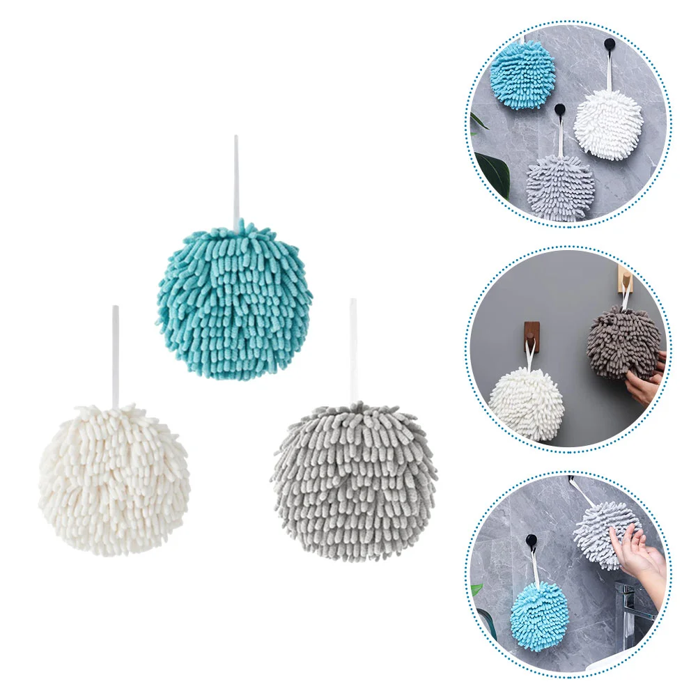 

Towel Hand Kitchenhanging Bathroom Towels Chenille Microfiber Set Soft Drying Dry Cleaning Cloth Quick Absorbent Bath Dish Wipe