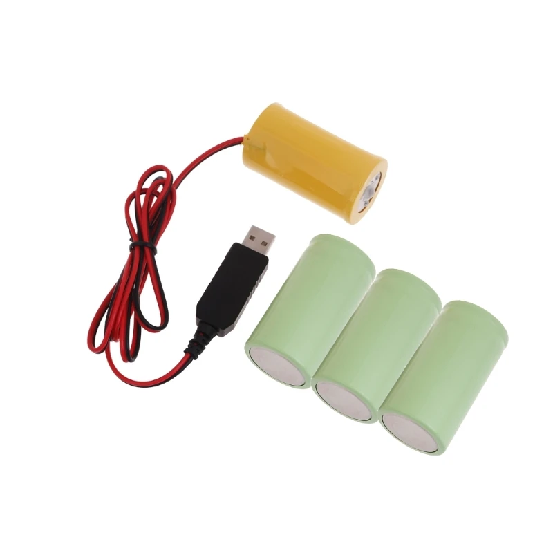 Универсальный аккумуляторный блок питания USB 5 В 2 А до LR20 D кабель с ложной