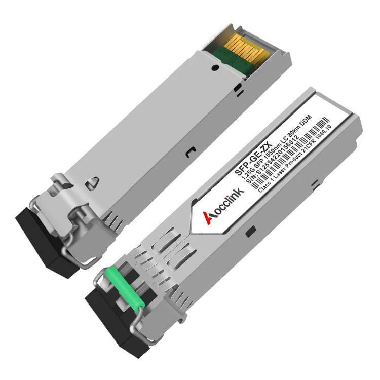 Фото Оптический трансивер 1.25GE ZX 1550 нм 80 км 1G 1000BASE SFP; одномодовый LC для TP-Link, Mikrotik, Intel №2