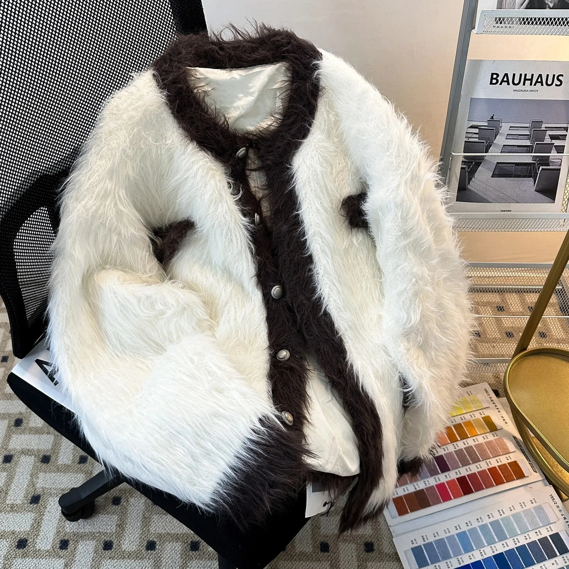 Осень/зима 2023 новый мужской норковый свитер куртка Sensibility Nichetweed стильный цветной