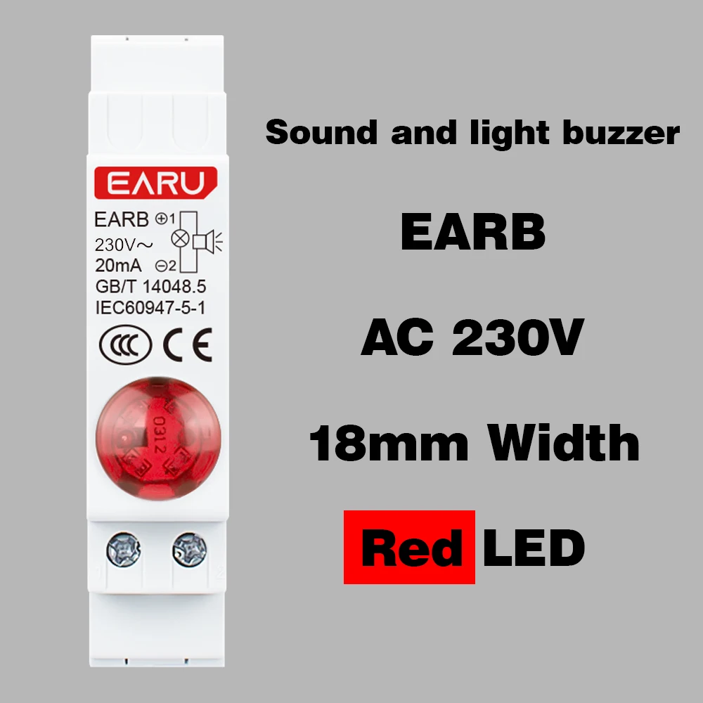 

Сигнальная лампа EARUELECTRIC красная 220В/24В