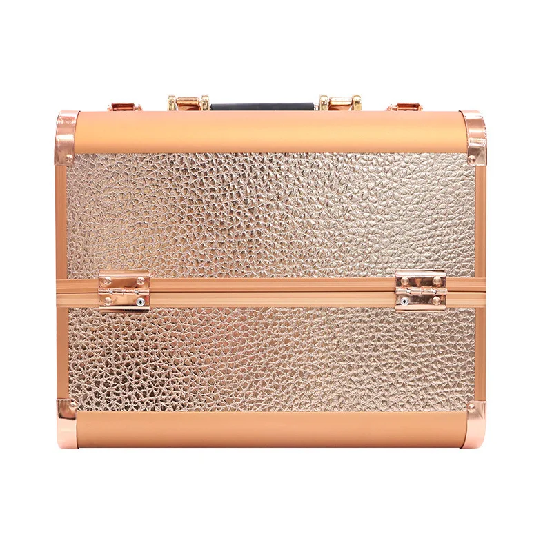 2022 New Rose Gold Makeup Large Capacity Multifunctional Suitcase