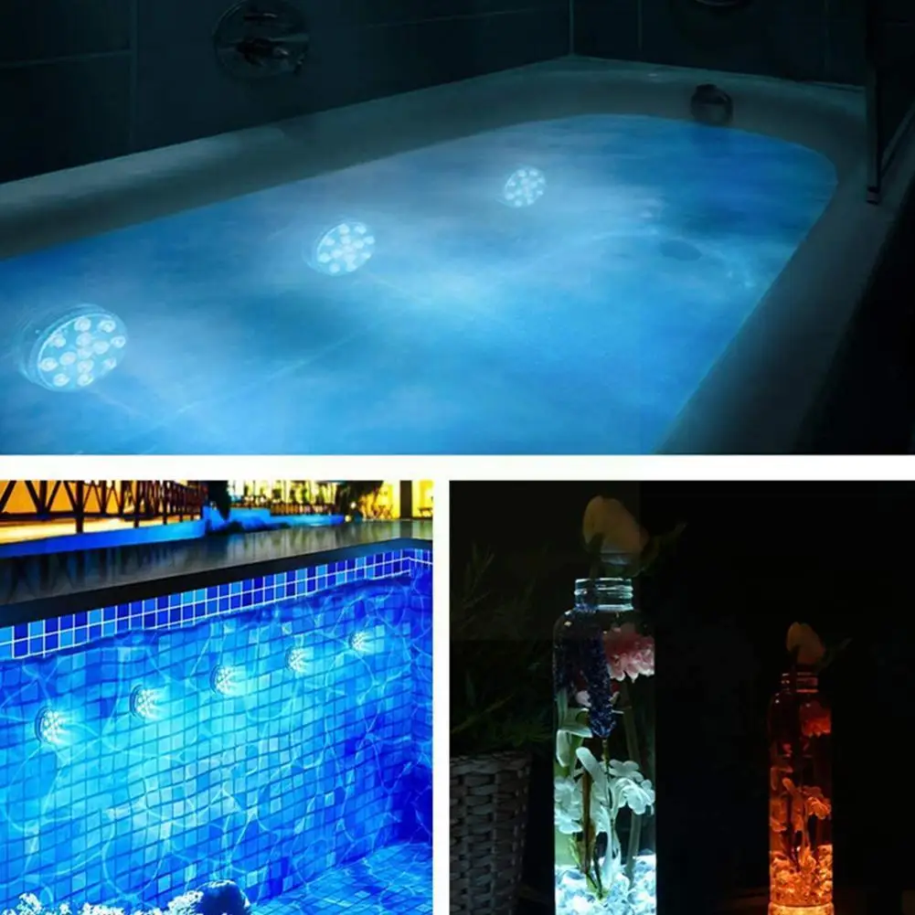 

Led Remote Control Big Diving Light Waterproof Led Rgb Colorful Infrared Aquarium Fish Highlight Knob Light For Fish T Q7f9