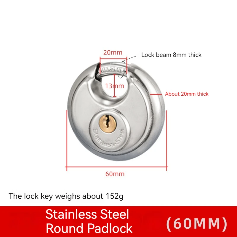 

Навесной замок из нержавеющей стали 60 мм
