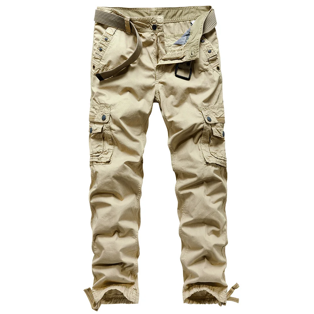 And Mens Clothing European New American 2023 Retro Military Overalls Special Forces Loose Cotton Plus Size Straight Casual Pants