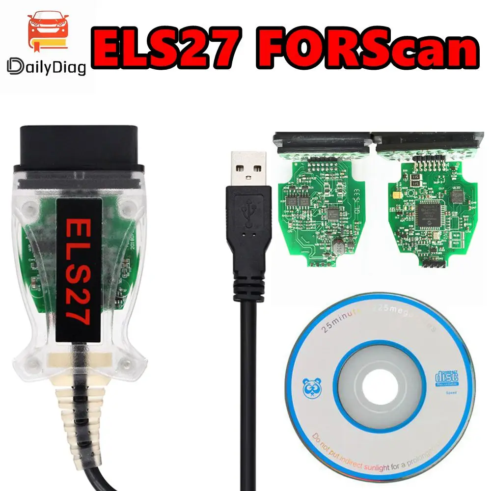 Новейший ELS27 V2.3.8 FORScan OBD2 сканер PIC24HJ128GP + FTDI микрочип многоязычный ELS 27 для Ford/Mazda/Lincoln/Mercury