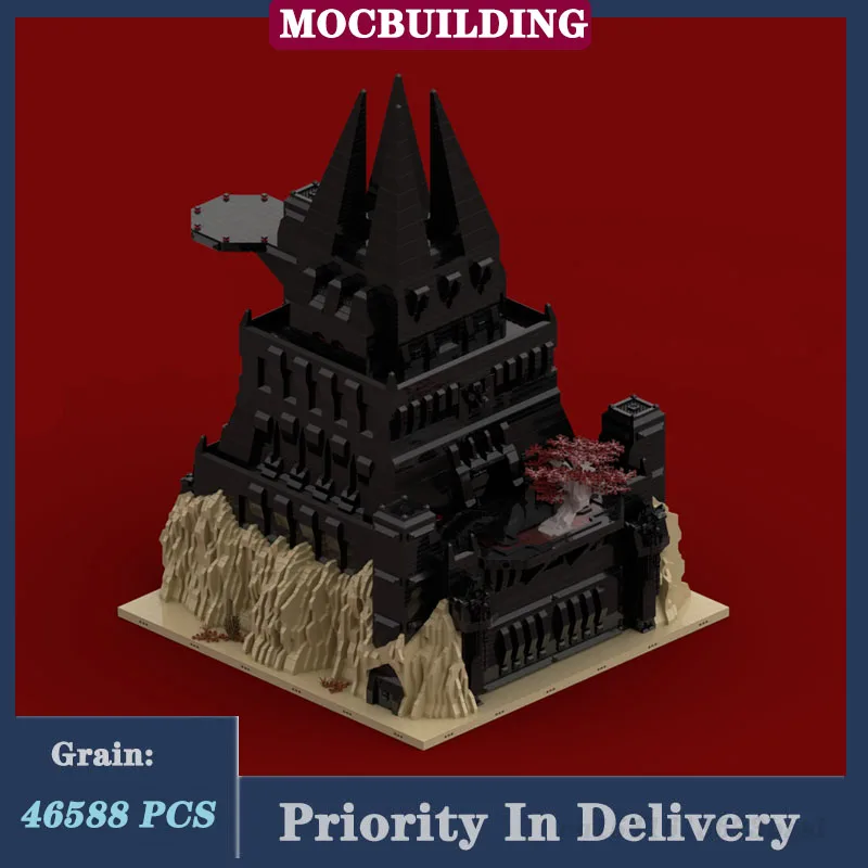 MOC космический фильм черная модель строительный блок сборка крепость