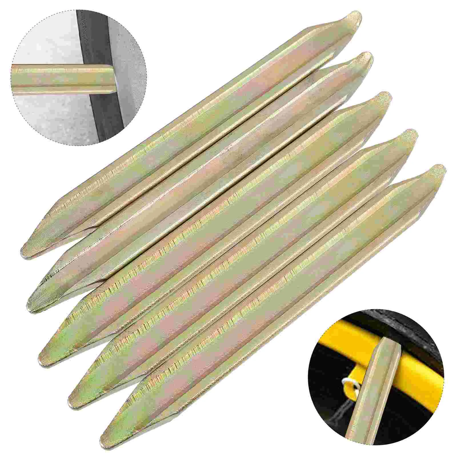

5 Pcs Tire Crowbar Levers Leverage Spoon Bike Accessories Tools Wheel Rim Protector Steel Change Kit
