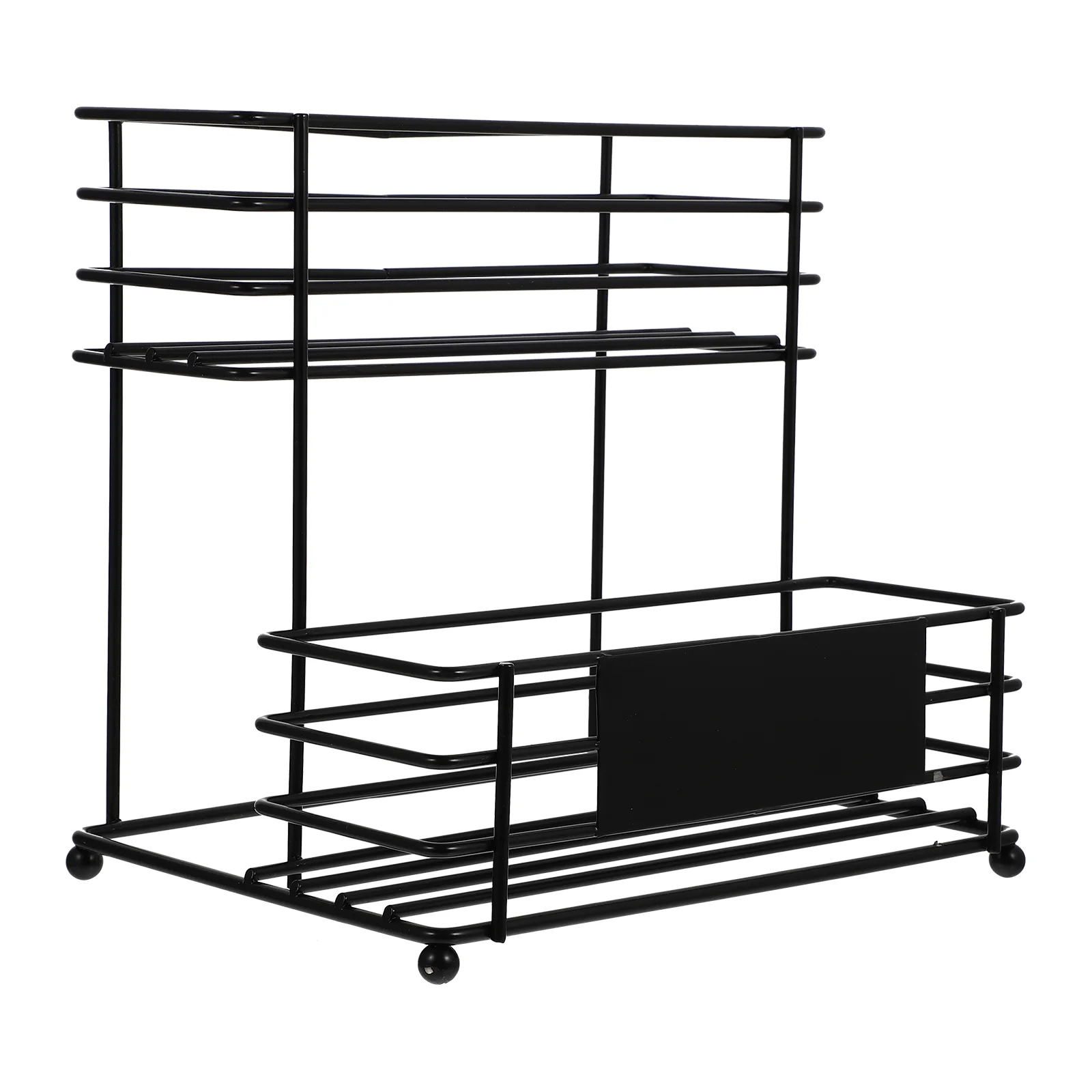 

Organizer Kitchen Rack Storage Shelf Syrup Sauce Coffee Stand Bathroom Bottle Condiment Can Countertop Holder Bottles