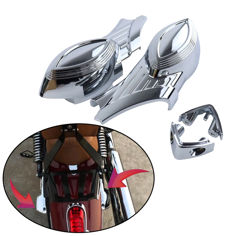 

Motorcycle Accessories Rear Swingarm Cover Axle Bolt Cover Fairing Decorative Sticker For Indian Scouts Bobber 2015-2023