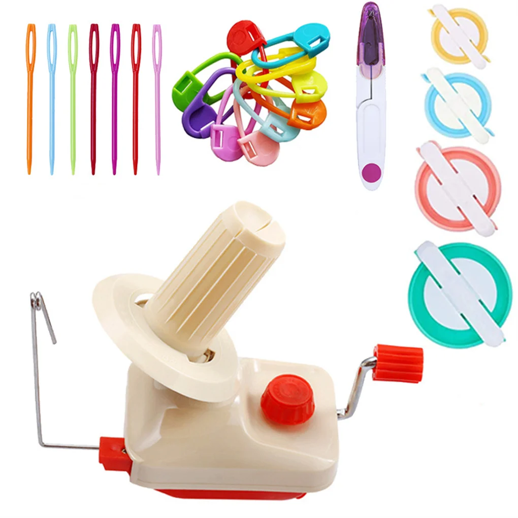 

Машина для намотки пряжи и вязания крючком, аксессуары для поделок, держатели для намотки без необходимости