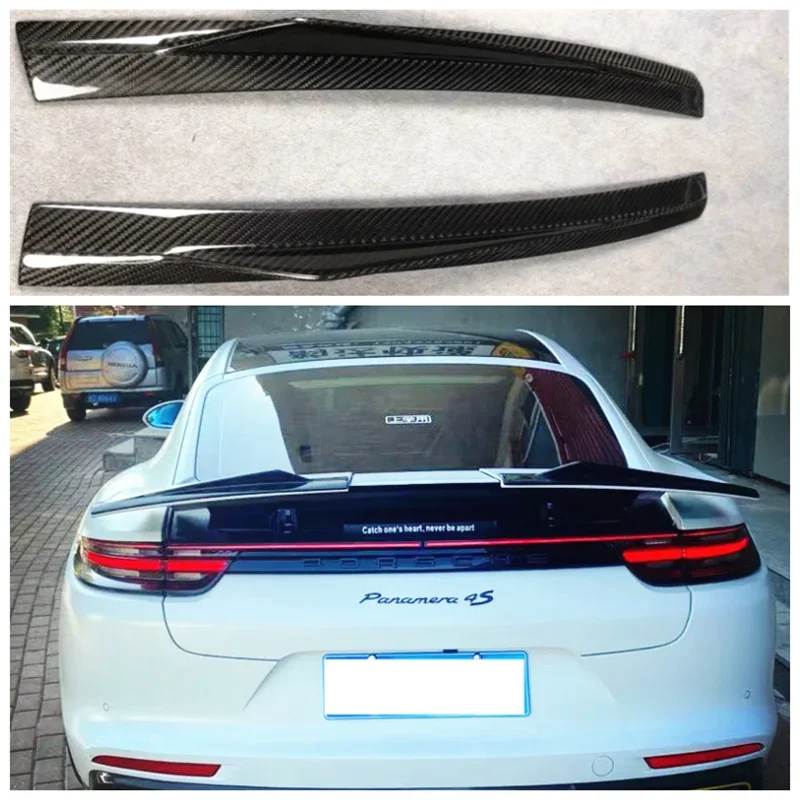 

Fits For Porsche Panamera 971 2018 2019 2020 2021 2022 High Quality Carbon Fiber Rear Trunk Lip Spoiler Splitter Wing