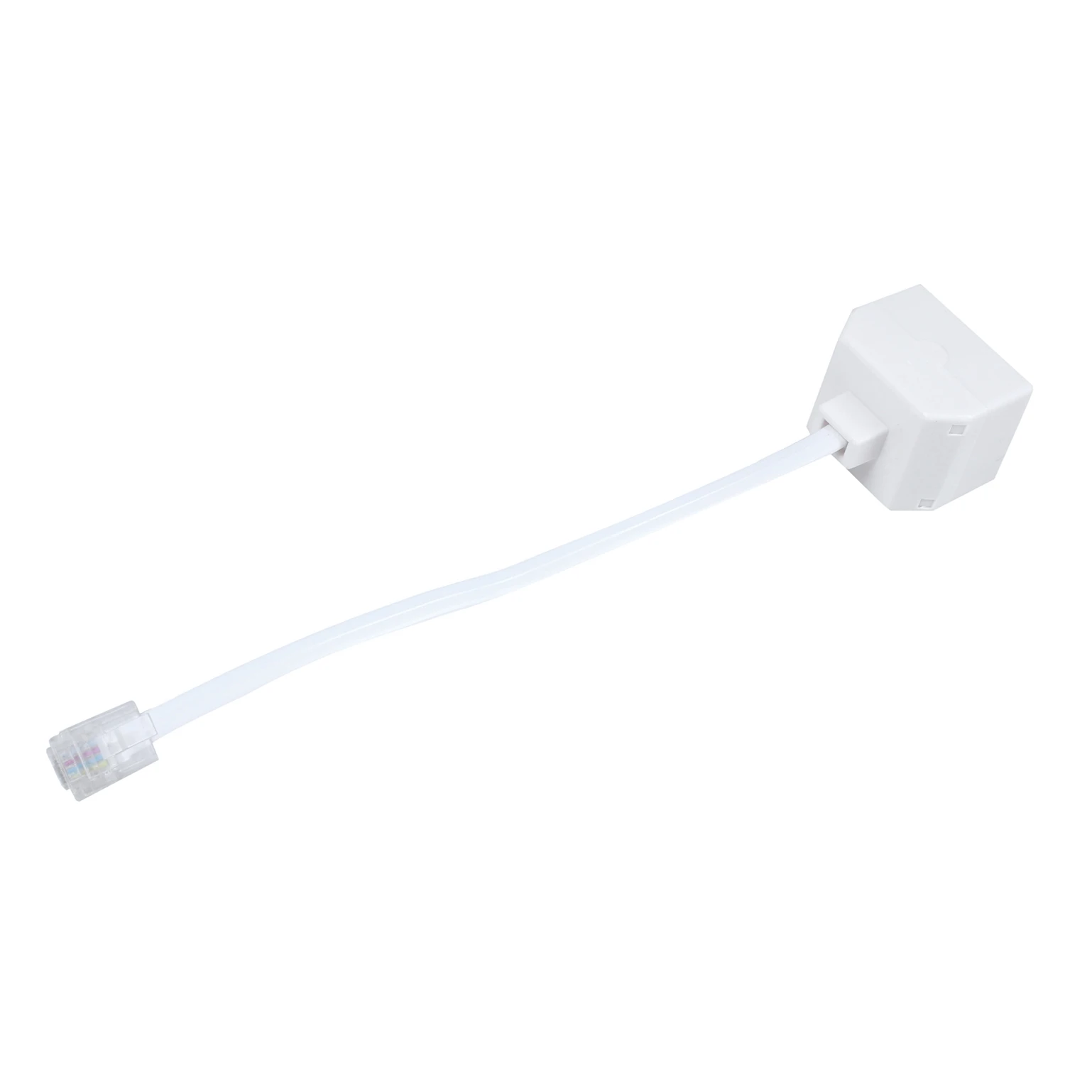 

6P2C RJ11 Male to Female Two Way Telephone Splitter Converter Cable