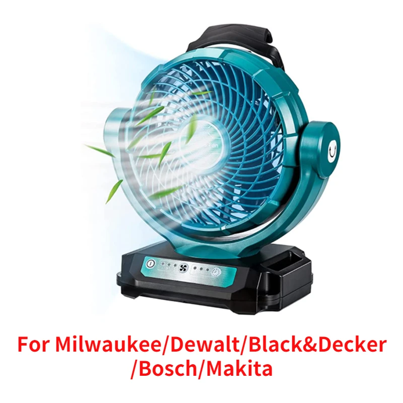 

Power Tool Fan For Bosch For Makita For Milwaukee For Dewalt Battery 14.4V 18V 20V Li-ion Battery Fan For Dewalt DCB200 DCB205