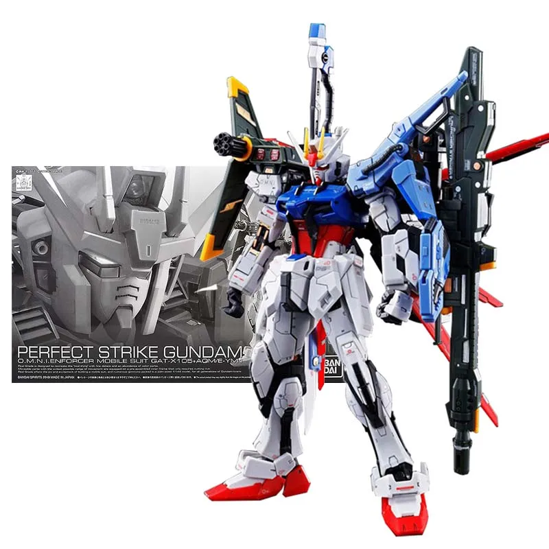 

Набор оригинальных моделей Bandai Gundam, Аниме Фигурки HG 1/144, коллекция Perfect Strike, фигурка Gunpla из аниме, игрушки для мальчиков