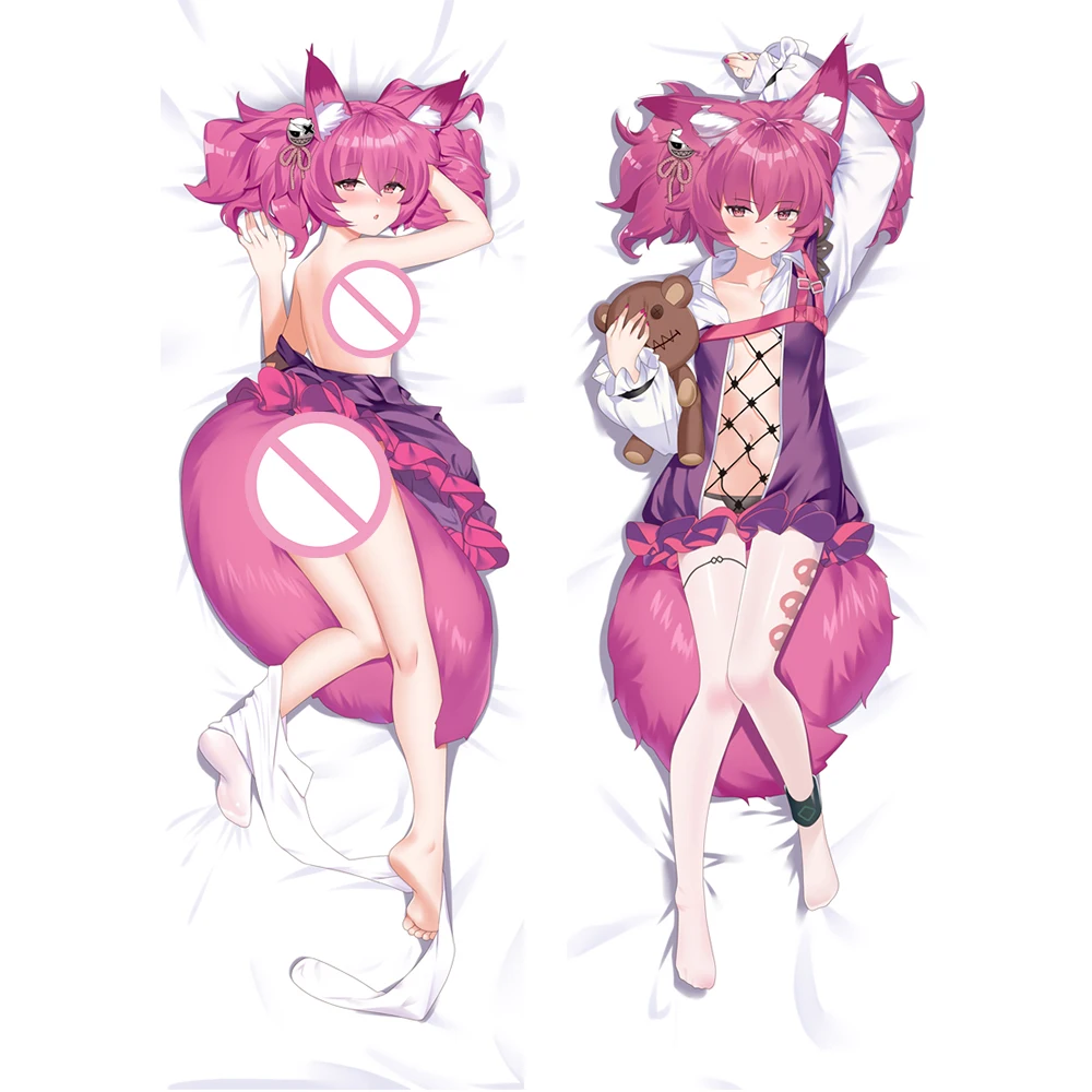 Anime Arknights Shamare Dakimkaura Pillow Case Long Hugging Body Pillowcase Cosplay Cartoon Peach Skin Cover Gifts