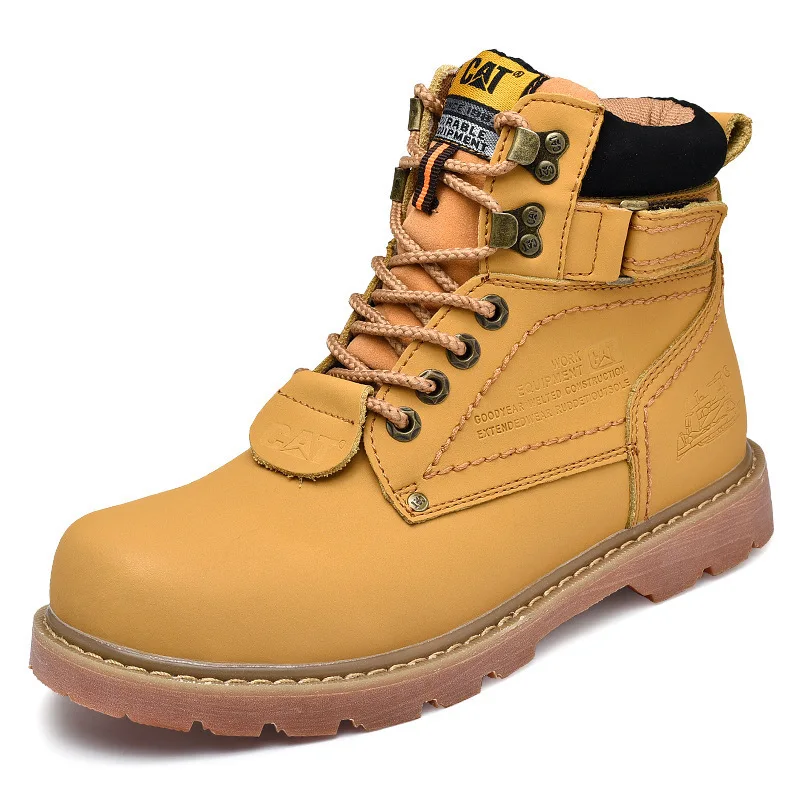 

Classic Brand Work Shoes Men's Riding Boots Genuine Leather Fashion Trend Outdoor Unisex Platform Tooling Boots Chunkys Sneakers