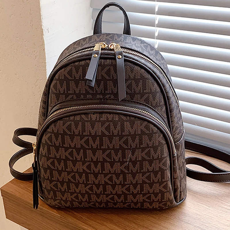 

DORANMI Quality Backpack Letter Printed Schoolbag For Women 2021 Luxury Book Back Bag Female Rucksacks Luxury Brand Design B662