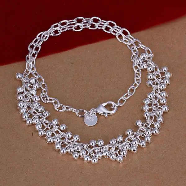 Серебряные ожерелья 925 пробы классические ювелирные изделия красивые Гладкие