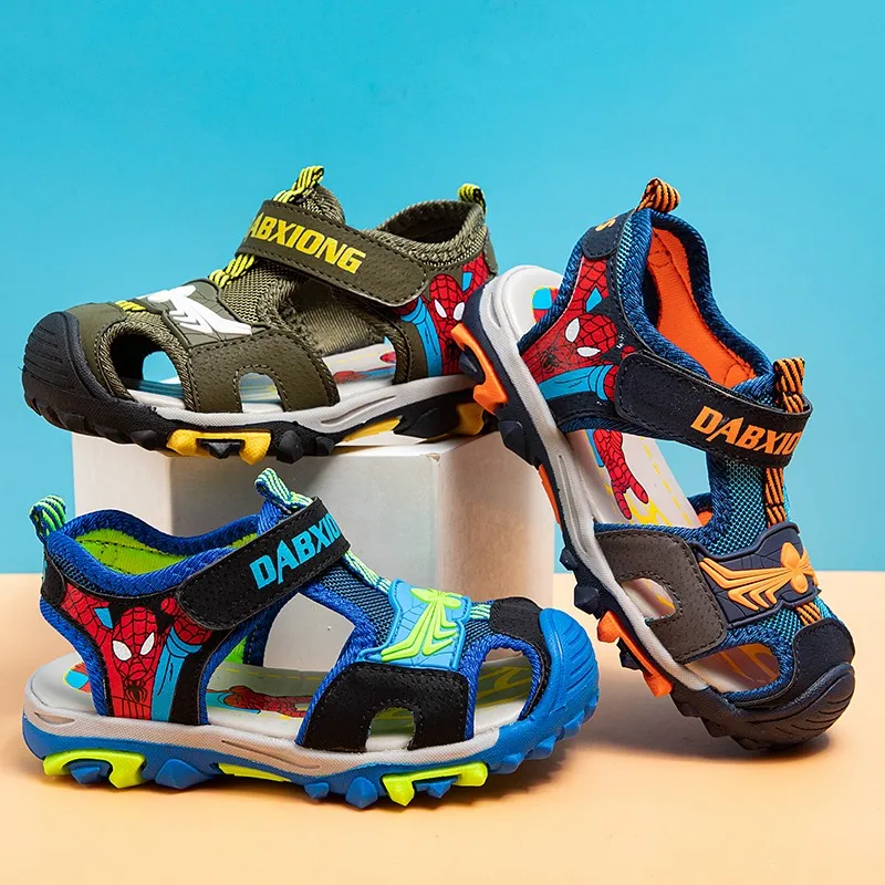 

Summer Popular Boys Baotou Beach Student Sandals Toe Care Refreshing Breathable Comfortable Non-Slip Casual Children's Shoes