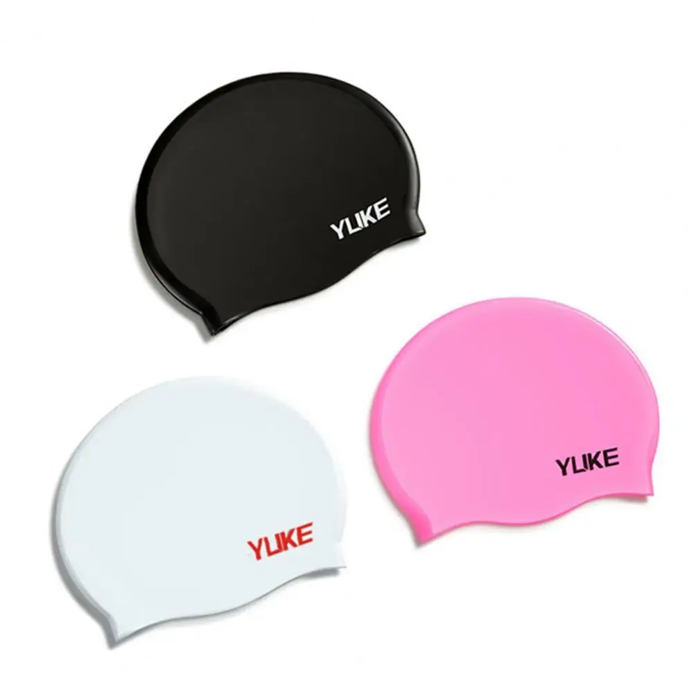 

Simple Women Men Flexible Diving Hat Swimming Hat Silicone Not Easy to Break