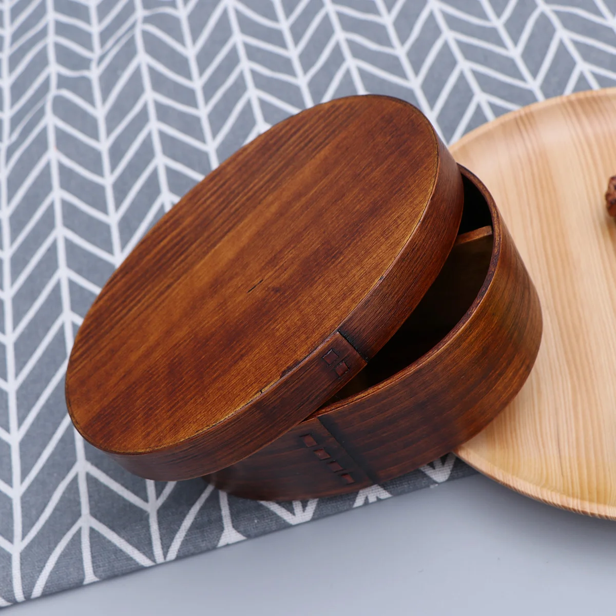 

Box Bento Lunch Wood Japanese Wooden Containers Snack Sushi Boxes Serving Tray