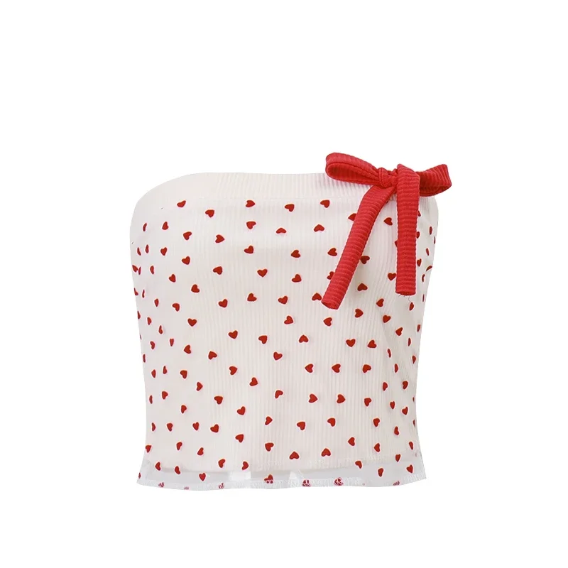 Сексуальный корейский топ на бретелях с открытыми плечами Y2K