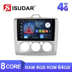 Автомагнитола ISUDAR T68 для FordFocus 2 Mk 2 2004-2008 2009-2011 No 2 din Android Авторадио мультимедийный GPS DVR камера ПЗУ 32 Гб