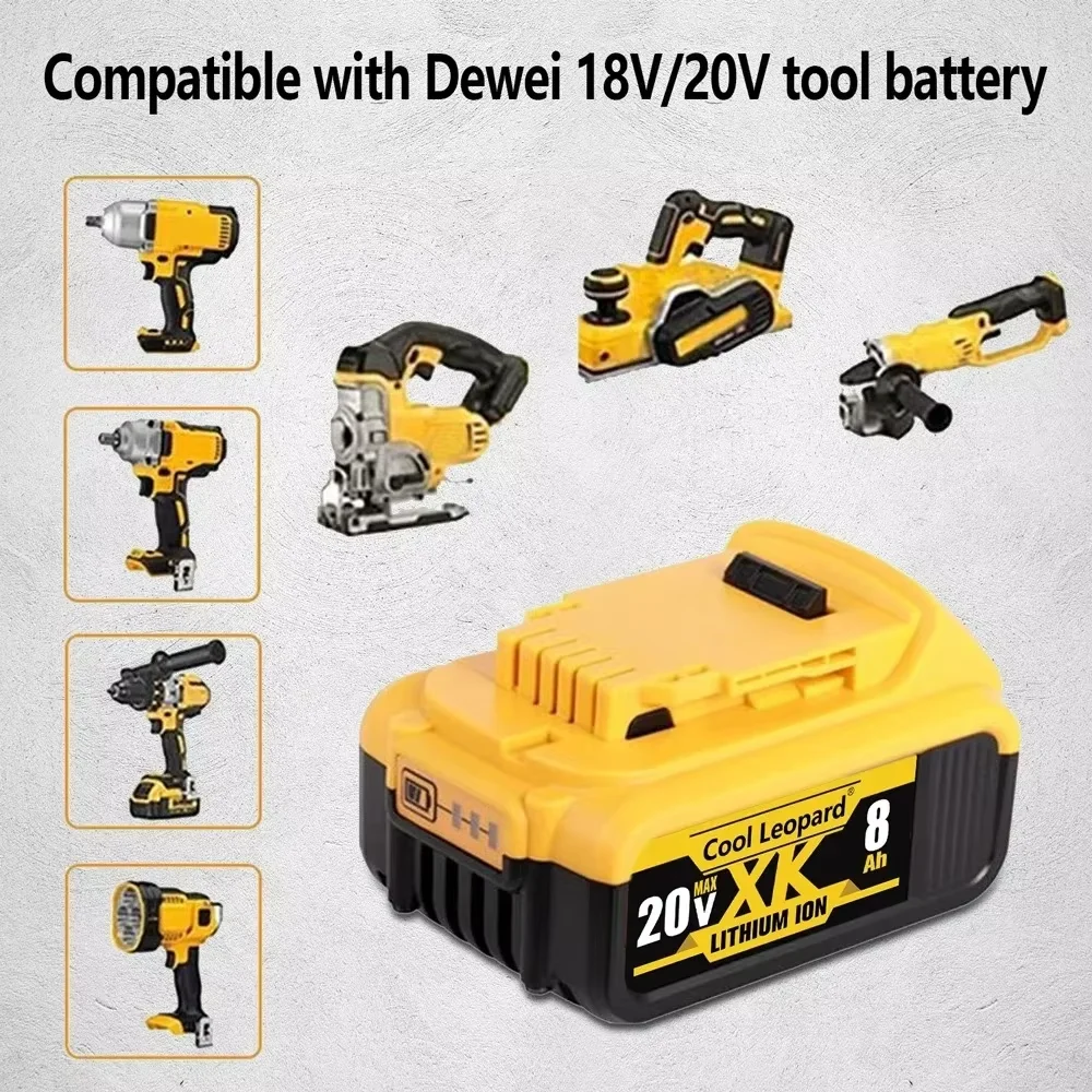 DCB200 Литий-ионный аккумулятор 20 В совместимый с электроинструментами Dewalt