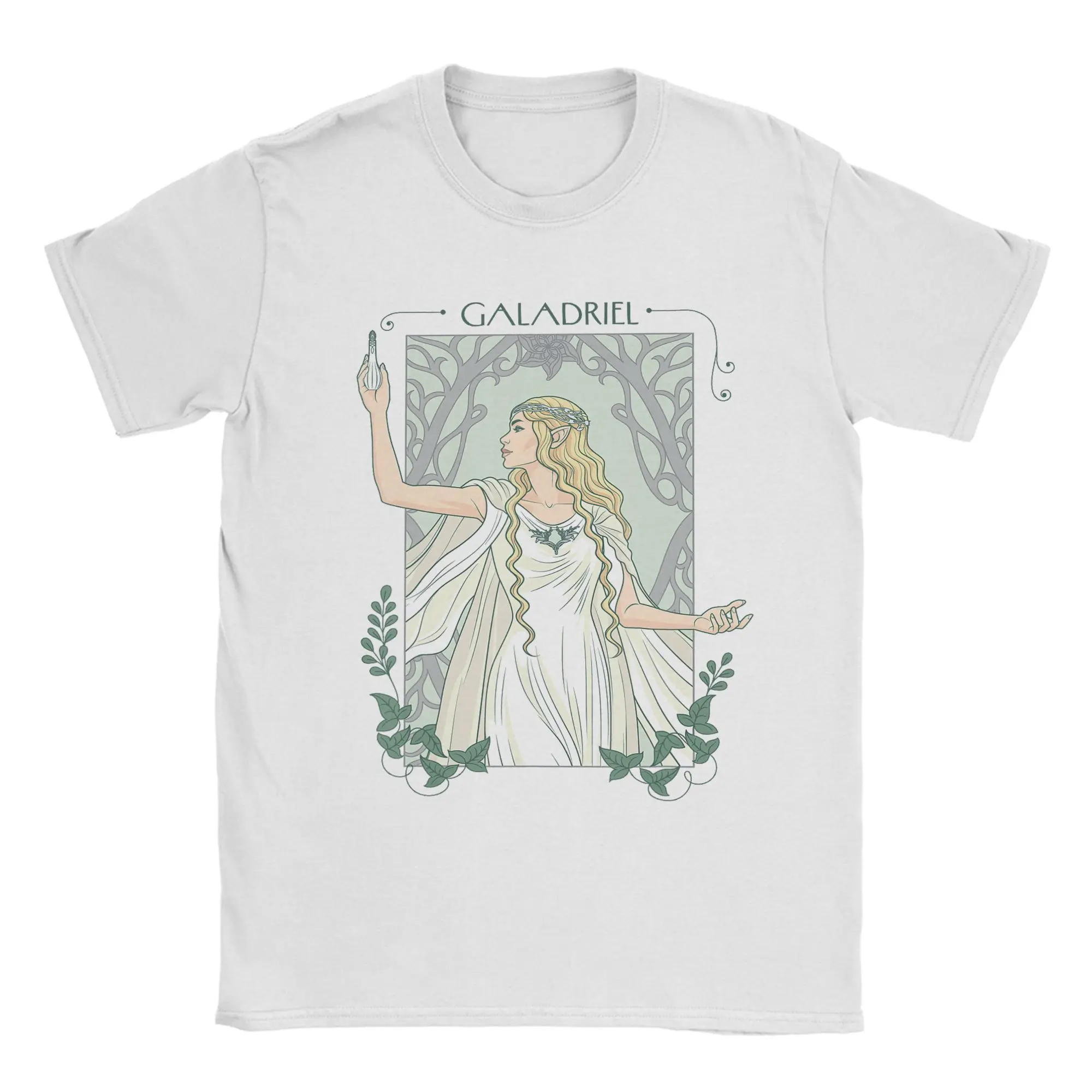 Фото Повседневная футболка L-Lords R-Rings Lady Galadriel, мужские и женские хлопковые футболки с круглым воротником, футболка с короткими рукавами, подарочная одежда №4