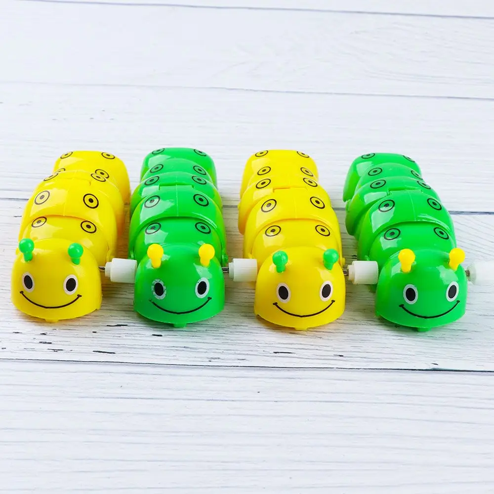 

for Baby Kids Lovely Plastic Classic Caterpillar Shape Clockwork Toy Wind Up Toy Cartoon